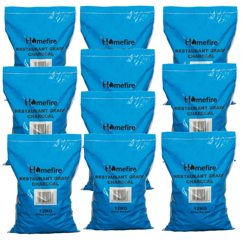 10 Bags Of 12kgs Homefire Restaurant Grade Lumpwood Charcoal 10 Bags Of 12kgs Homefire Restaurant Grade Lumpwood Charcoal