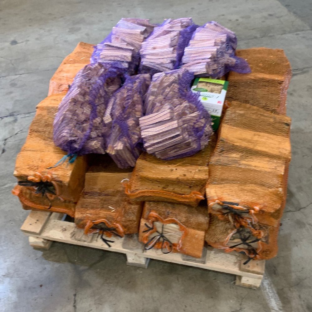 15 Nets Of Kiln Dried Ash Logs 50 Flamers & 6 Bags Kindling 15 Nets Of Kiln Dried Ash Logs 50 Flamers & 6 Bags Kindling