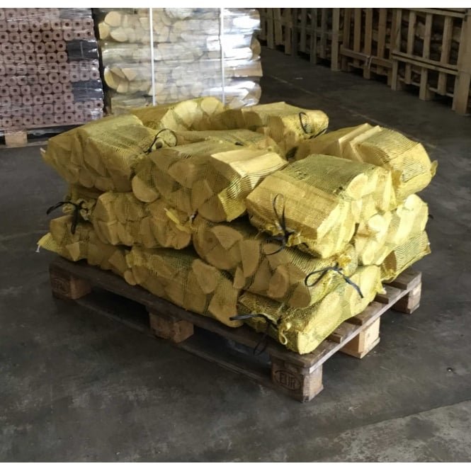 20 Handy Nets Of Kiln Dried ASH Logs Delivered On A Pallet 20 Handy Nets Of Kiln Dried ASH Logs Delivered On A Pallet