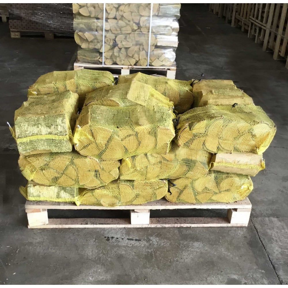 40 Handy Nets Of Kiln Dried ASH & BIRCH Logs Delivered 40 Handy Nets Of Kiln Dried ASH & BIRCH Logs Delivered