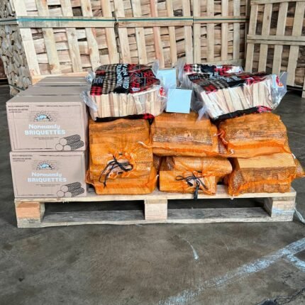 BBQ & Pizza Bundle Normandy Briquettes Nets Of Logs Kindling & Firelighters