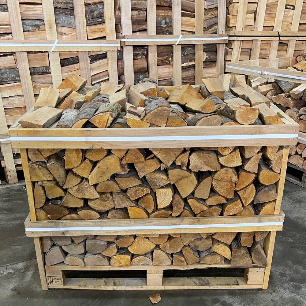 Kiln Dried ALDER Logs Half Crate Kiln Dried ALDER Logs Half Crate