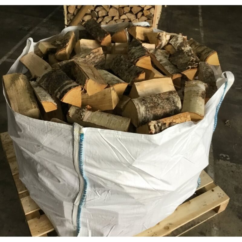 Kiln Dried BIRCH Logs BULK Bag Full Of Low Moisture Logs