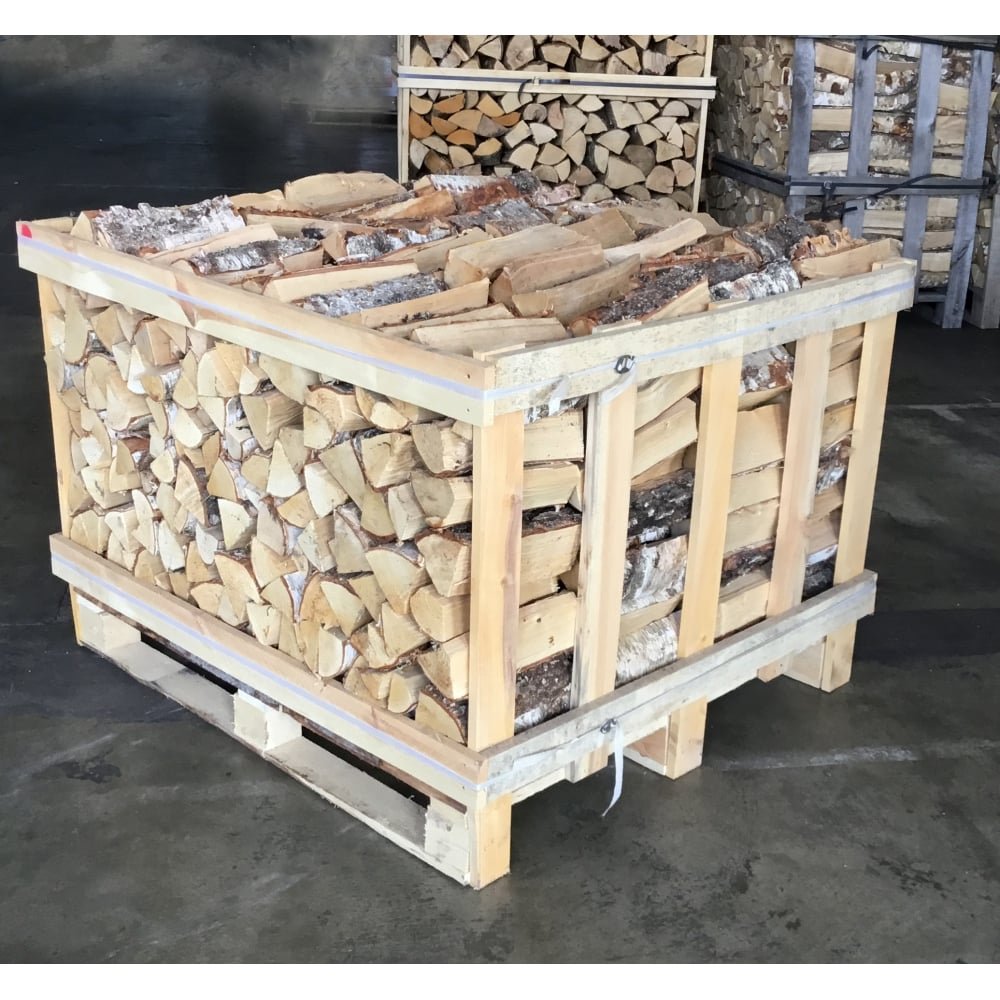 Kiln Dried BIRCH Logs Half Crate Kiln Dried BIRCH Logs Half Crate