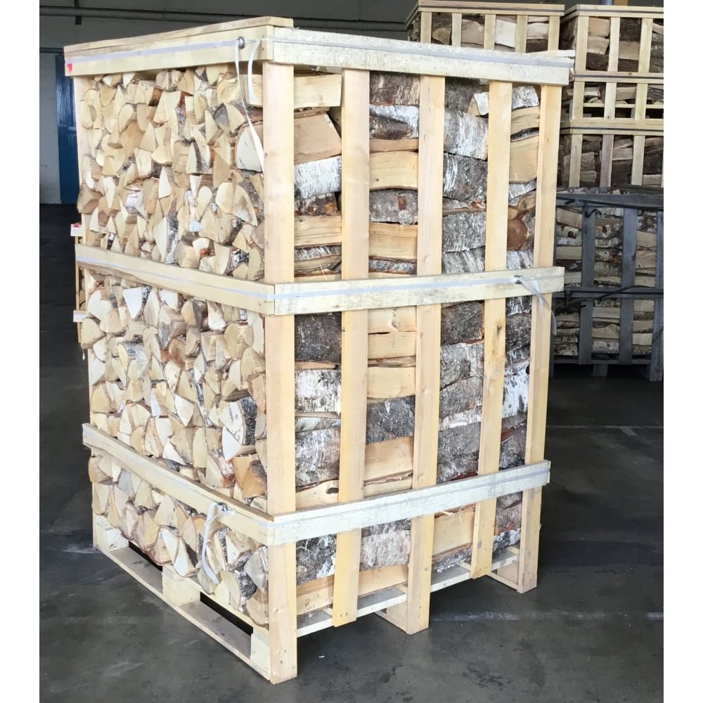 Kiln Dried BIRCH Logs Large Crate Kiln Dried BIRCH Logs Large Crate