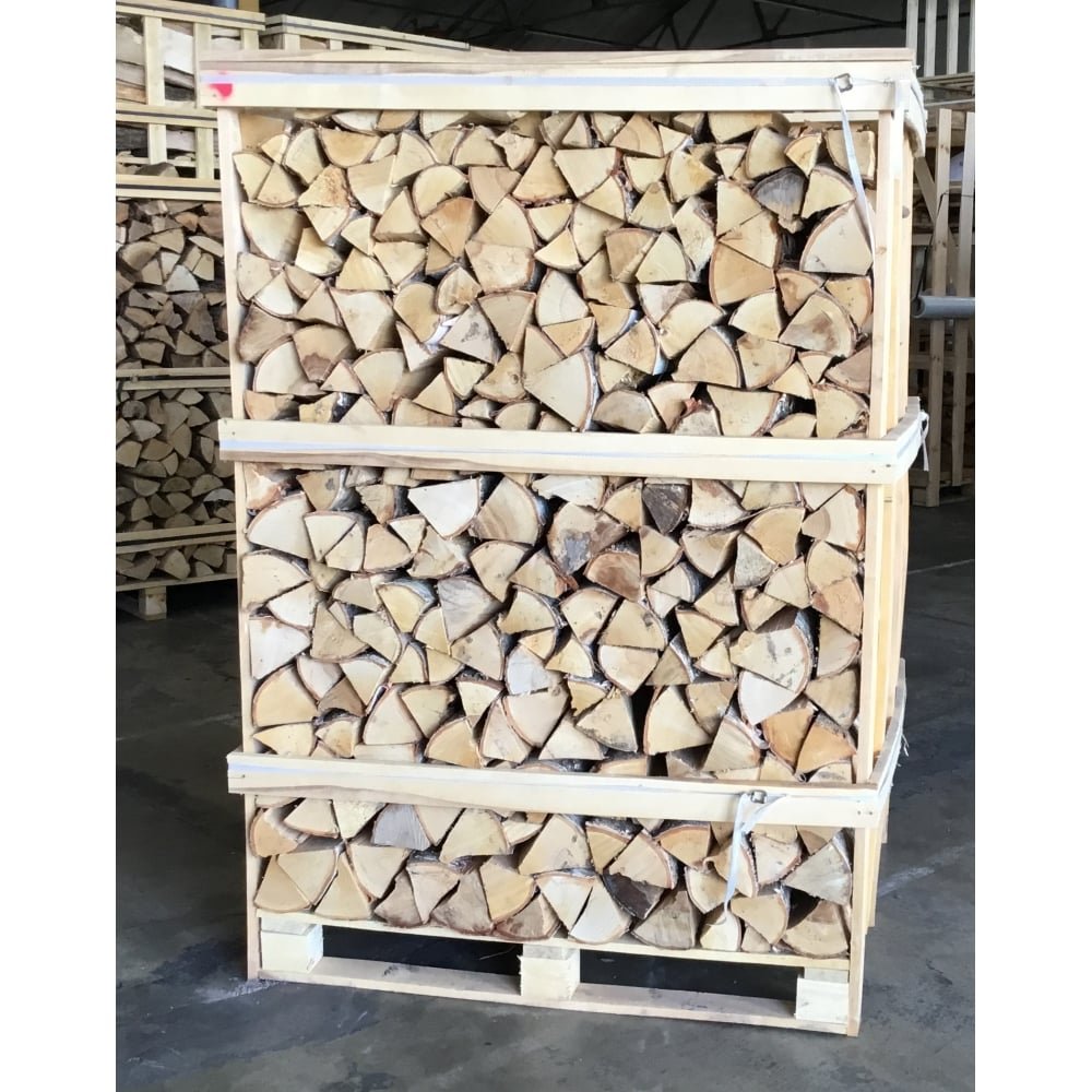 Kiln Dried BIRCH Logs Large Crate Kiln Dried BIRCH Logs Large Crate